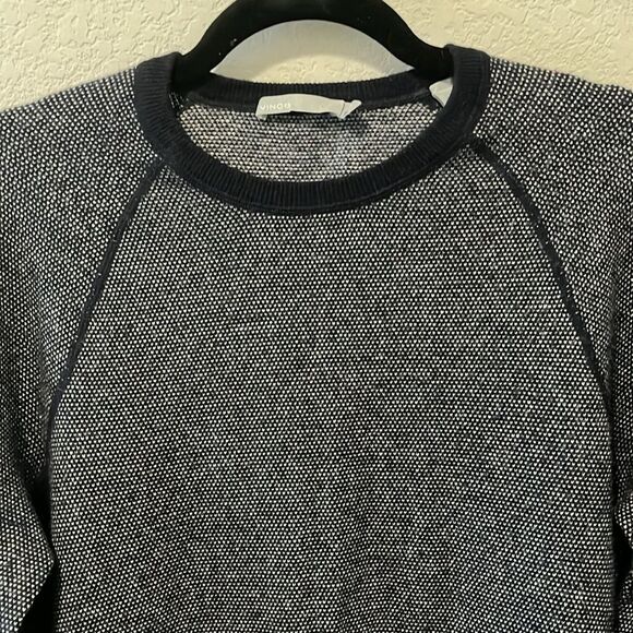 VINCE Men's Birdseye Raglan Wool/Cashmere Long-Sleeve Sweater, Size S - Picture 4 of 10